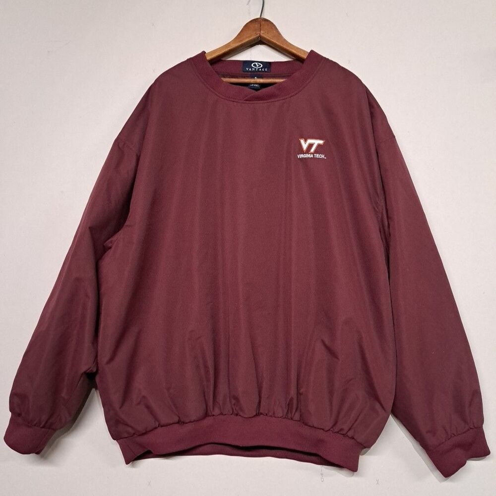 Vintage Vantage Virginia Tech Windbreaker Pullover Men's Extra Large XL Golf